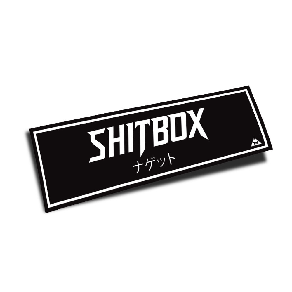 "SHITBOX" SLAP (BLACK/WHITE)