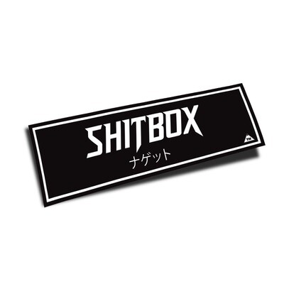 &quot;SHITBOX&quot; SLAP (BLACK/WHITE)