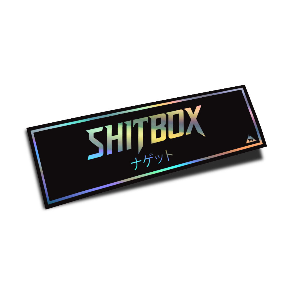 "SHITBOX" SLAP (RAINBOW HOLO)