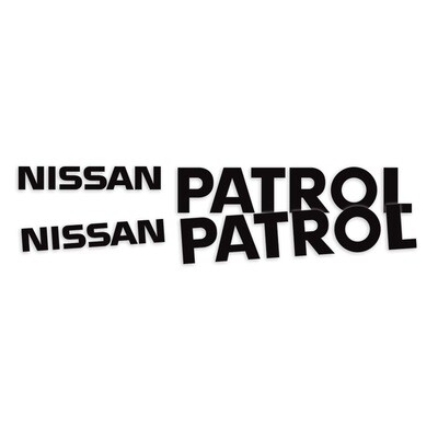 NISSAN PATROL SIDE DECAL SET : MQ/MK/160 NISSAN PATROL