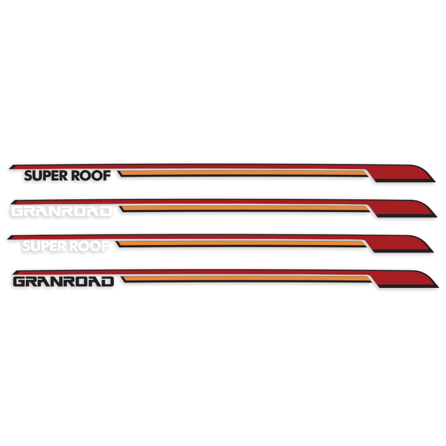 SUPER ROOF / GRANROAD STRIPES KIT : 1980-1989 MQ/MK/160 NISSAN PATROL (WAGON)