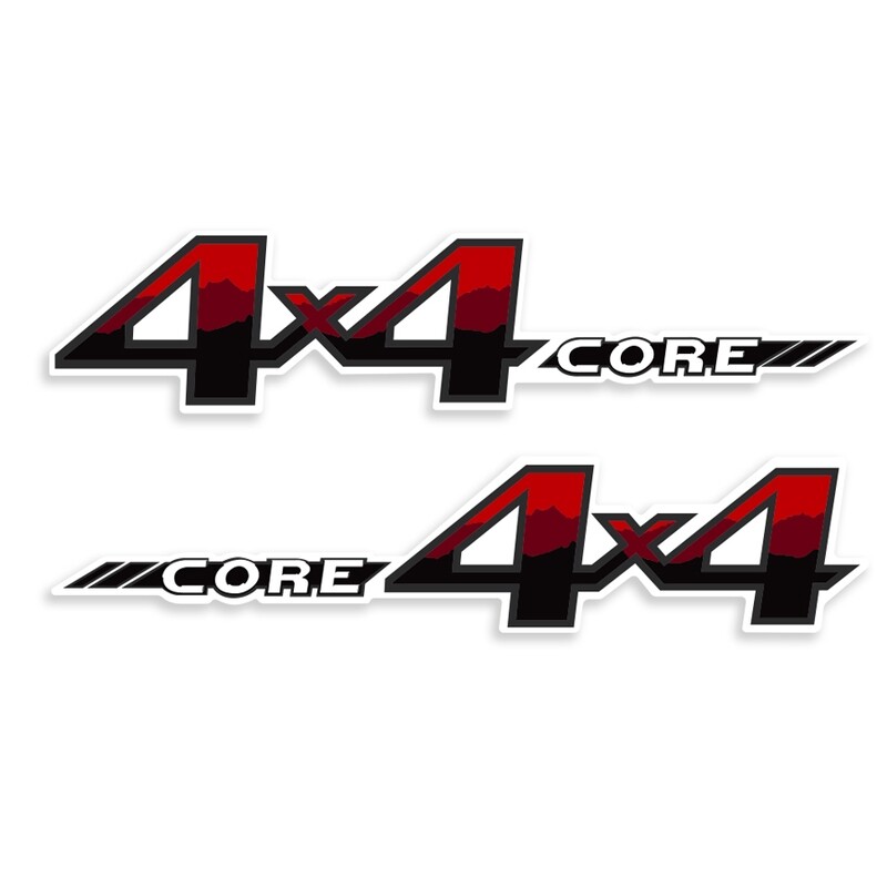 VOLKSWAGEN AMAROK SIDE OF TUB DECAL SET : 4x4 CORE