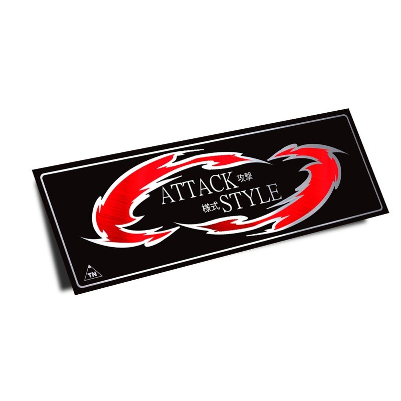 OFFICIAL TOUGE NATION "ATTACK STYLE" SLAP STICKER (CHROME EDITION)