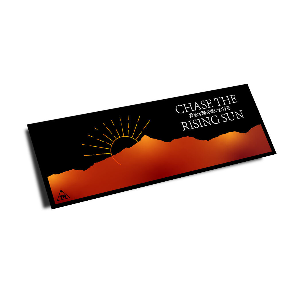 OFFICIAL TOUGE NATION "CHASE THE RISING SUN" SLAP STICKER