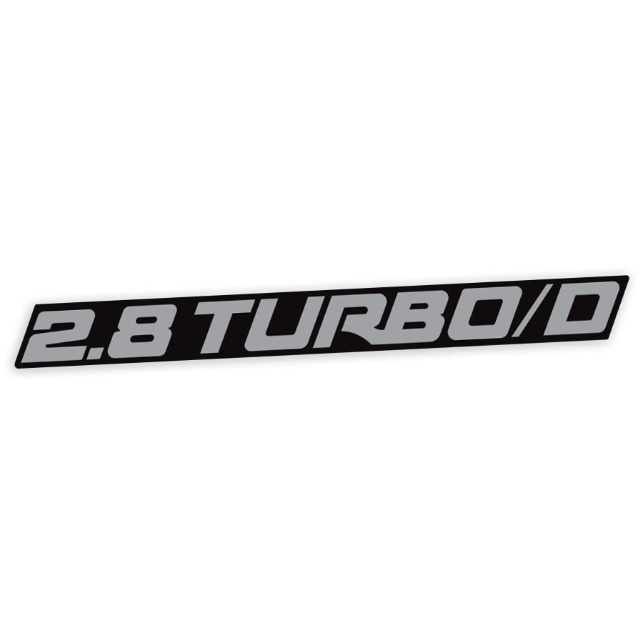 2.5 TURBO/D TAILGATE DECAL : HOLDEN RODEO TF 1988-2003