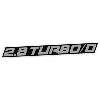 2.8 TURBO/D TAILGATE DECAL : HOLDEN RODEO TF 1988-2003