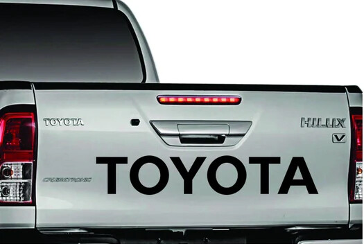 BLACK TAILGATE DECAL : TOYOTA HILUX