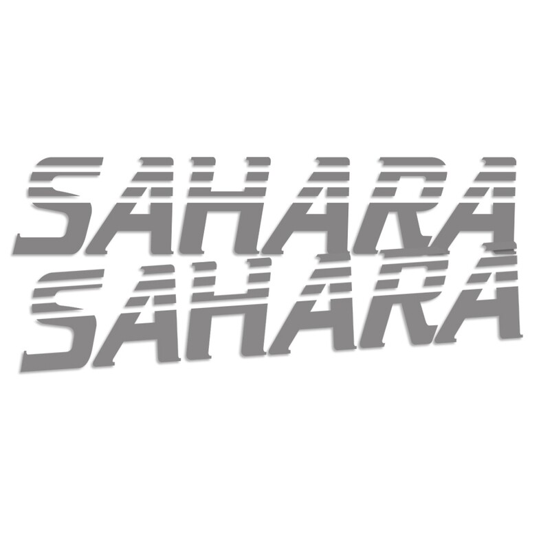 SAHARA SIDE DECAL SET : 60-SERIES LAND CRUISER (METALLIC)