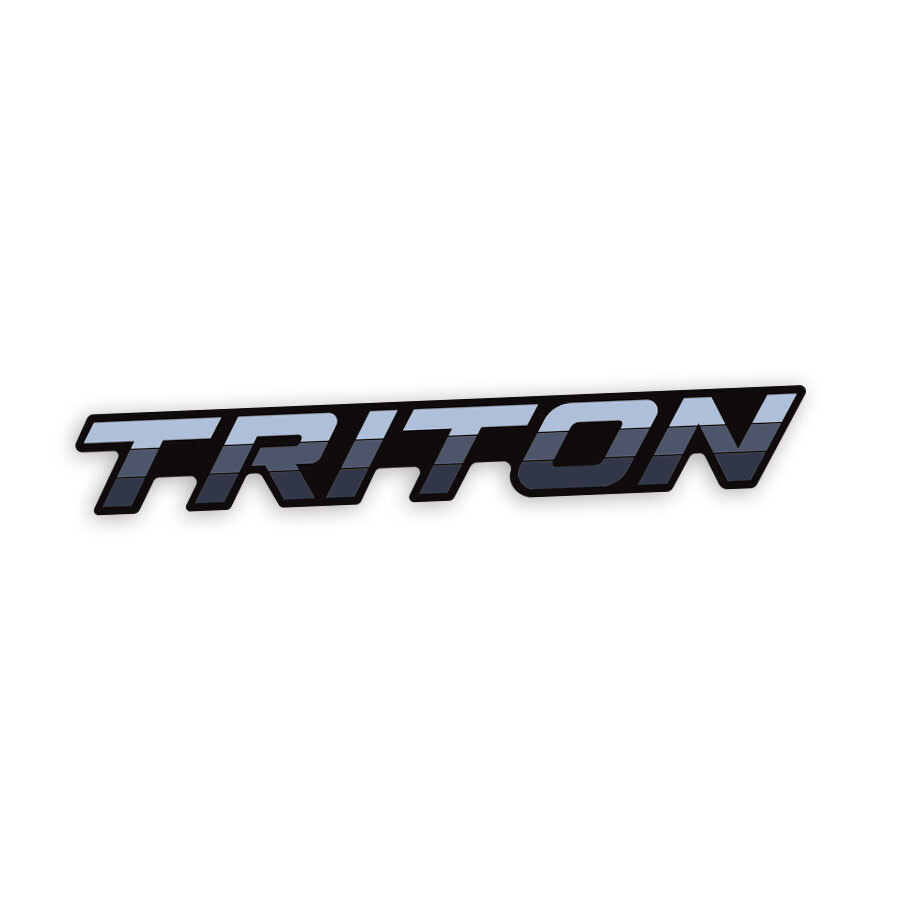 1986-1996 MITSUBISHI TRITON DOOR DECAL : TRITON (DARK VERSION)