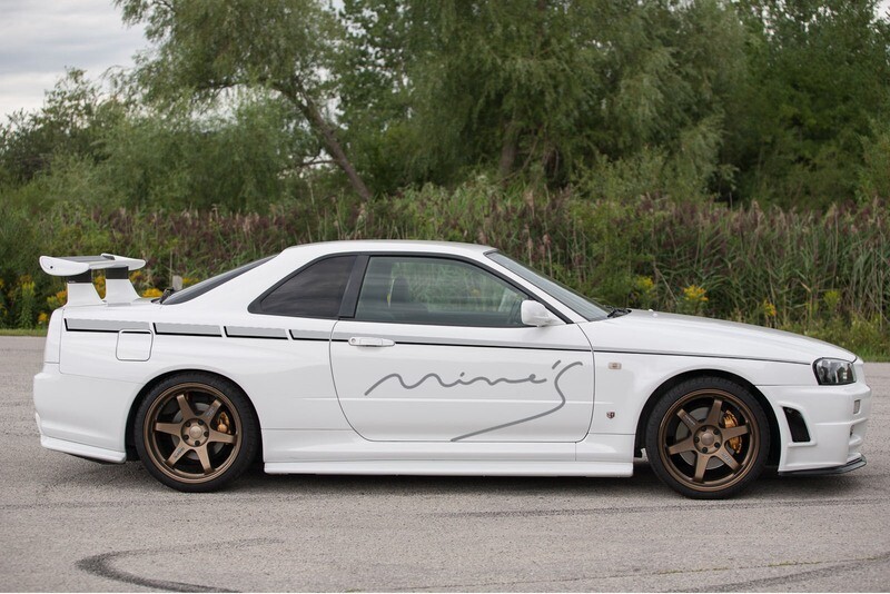 OFFICIAL TOUGE NATION MINES INSPIRED NISSAN R34 SIGNATURE DECAL