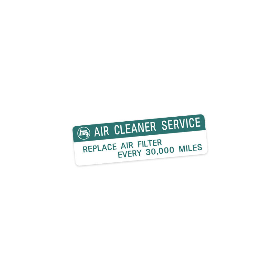 AIR CLEANER SERVICE DECAL : 60-SERIES LAND CRUISER (JDM)