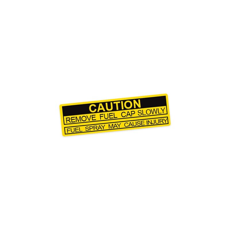 FUEL DOOR CAUTION DECAL : 60-SERIES LAND CRUISER