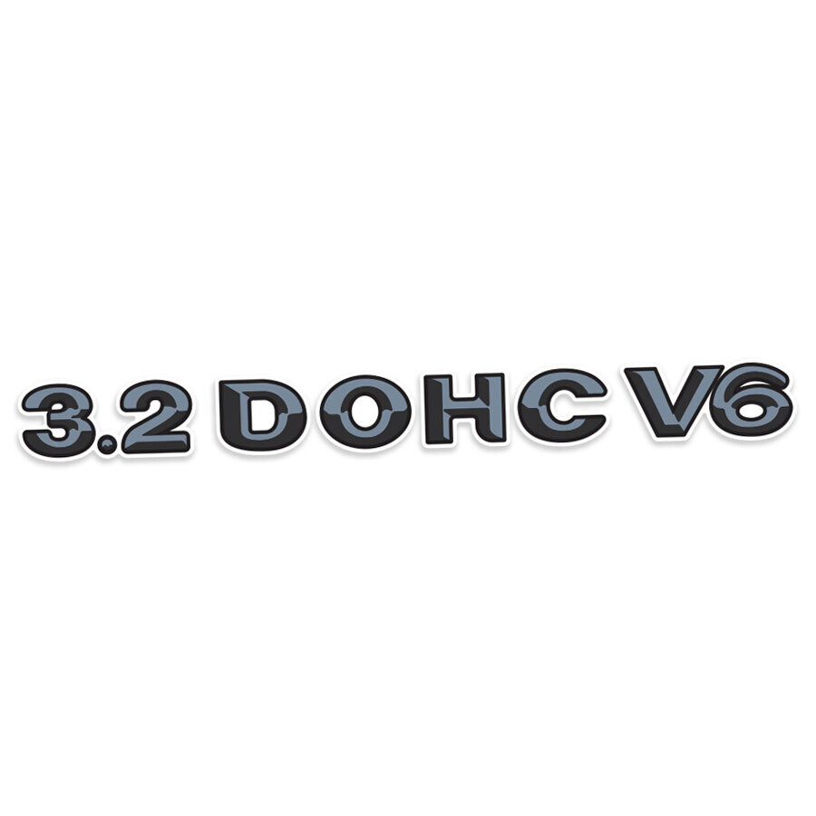 "3.2 DOHC V6" TAILGATE DECAL : HOLDEN RODEO (TF LX)