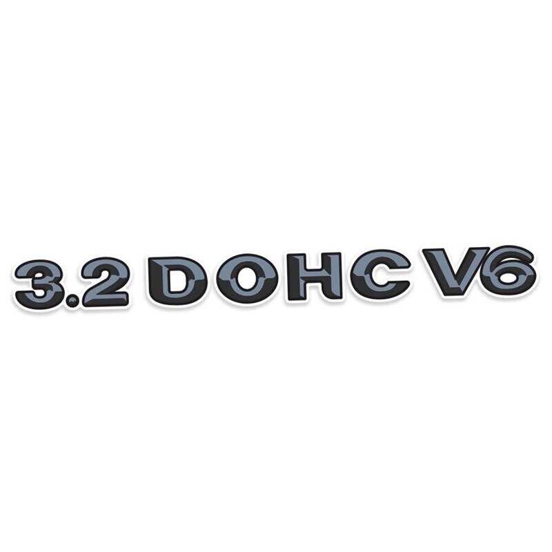 &quot;3.2 DOHC V6&quot; TAILGATE DECAL : HOLDEN RODEO (TF)