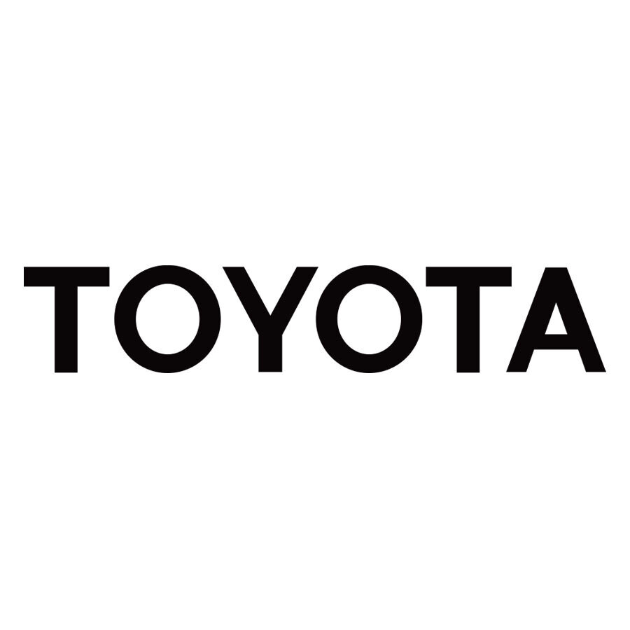 HILUX "TOYOTA" GENUINE TRAY BODY DECAL (BLACK)(TRADEMARKED)