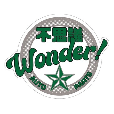 WONDER AUTO PARTS WINDOW DECAL