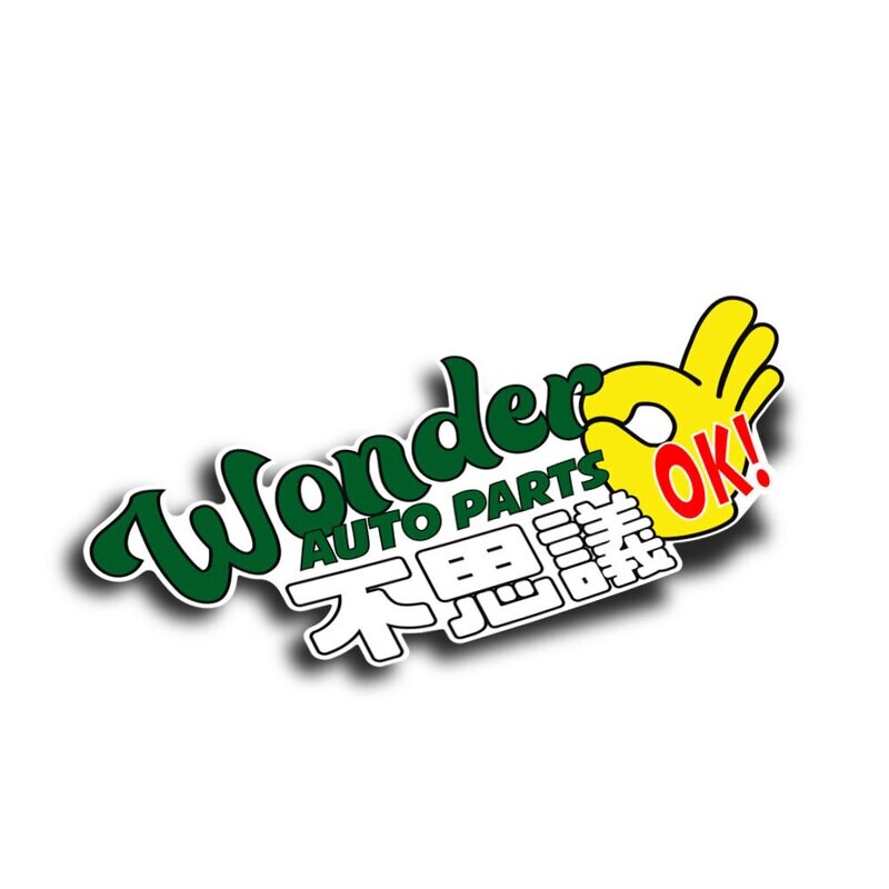 WONDER AUTO PARTS OK STICKER