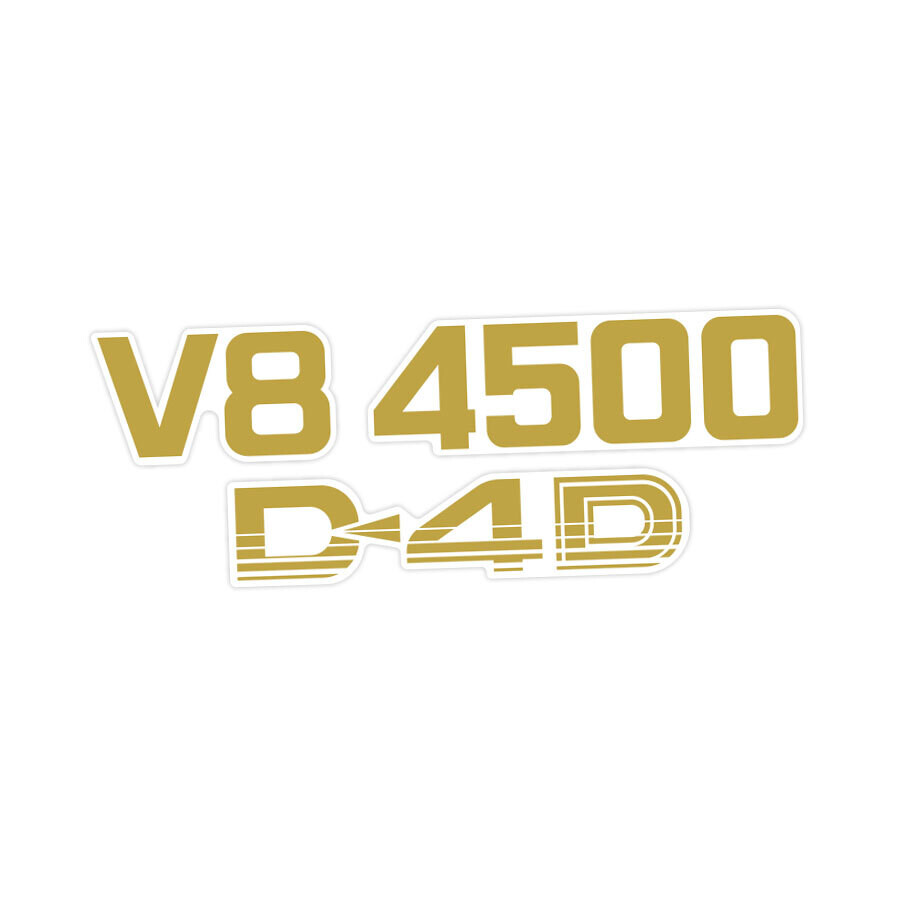 V8 4500 D4D PILLAR DECAL : 70-SERIES LAND CRUISER