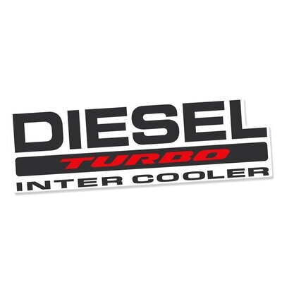 DIESEL TURBO INTER-COOLER TAILGATE DECAL : MAZDA BRAVO
