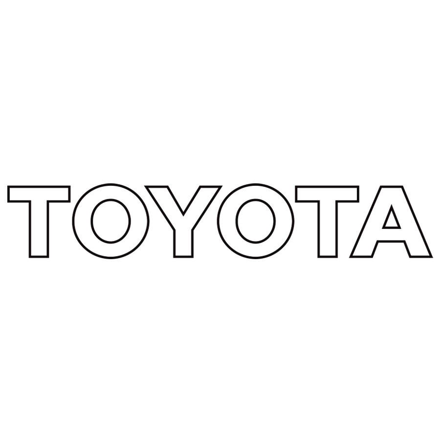 BLACK TAILGATE DECAL : TOYOTA HILUX (RUGGED-X)