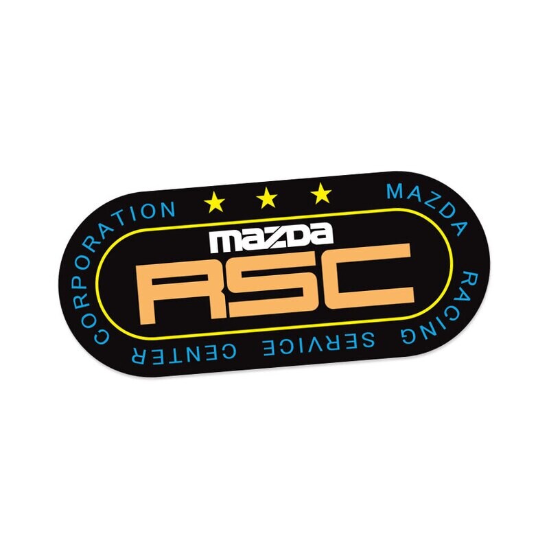 MAZDA RACING SERVICE CENTER RSC WINDOW DECAL