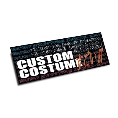 CUSTOM COSTUME SLAP STICKER