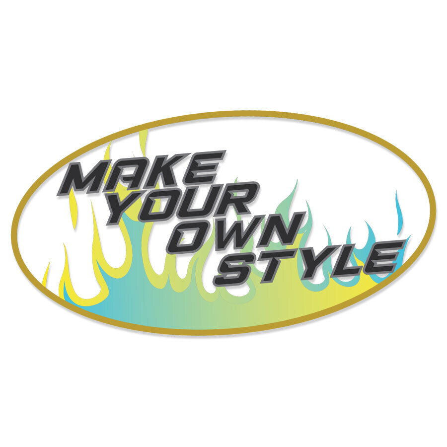 MAKE YOUR OWN STYLE OVAL CLEAR STICKER