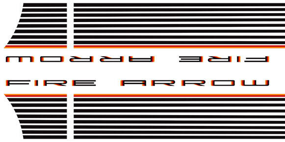 PLYMOUTH FIRE ARROW BODY STRIPE KIT
