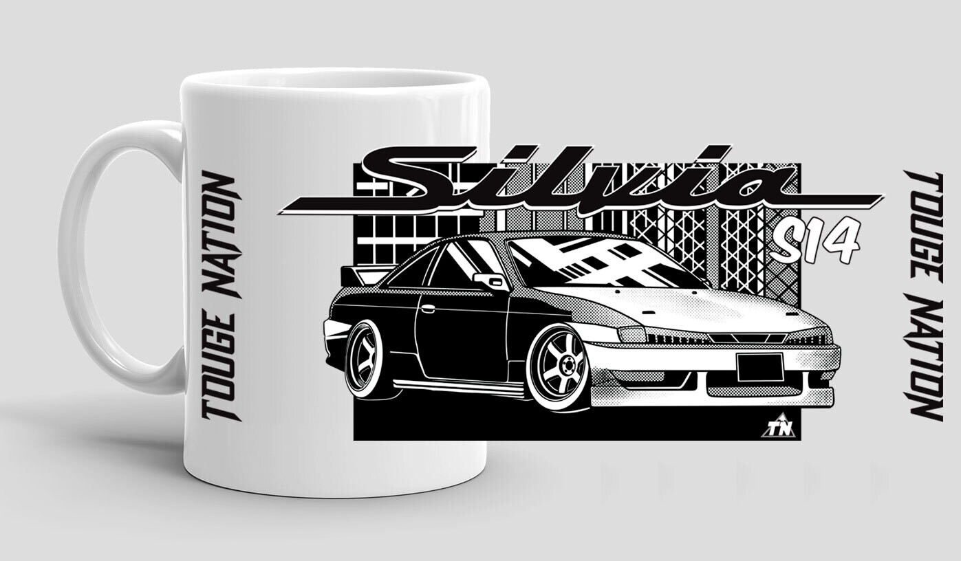 TOUGE NATION COFFEE MUG : NISSAN SILVIA S14 KOUKI