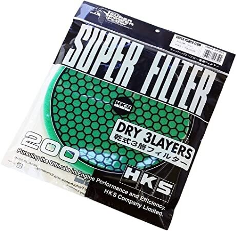 HKS Super Power Flow Dry 3-Layer 200mm Filter Element