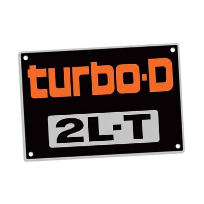 ENGINE NAMEPLATE : TURBO-D 2L-T