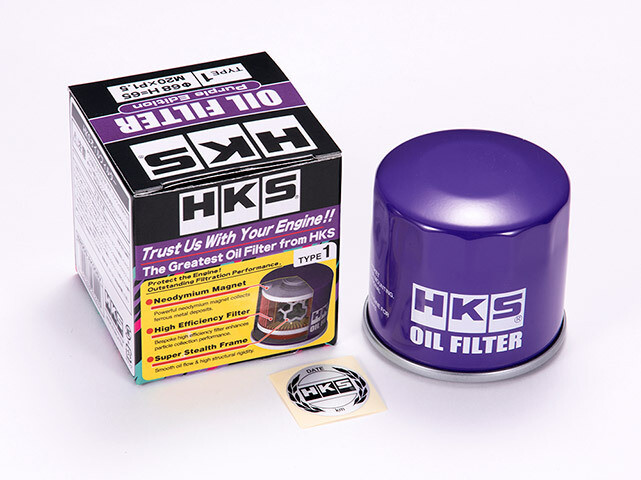 HKS Purple Edition Oil Filter Type 7, 3/4-16 Thread Suit Toyota, Nissan, Suzuki, Daihatsu (DISCONTINUED)