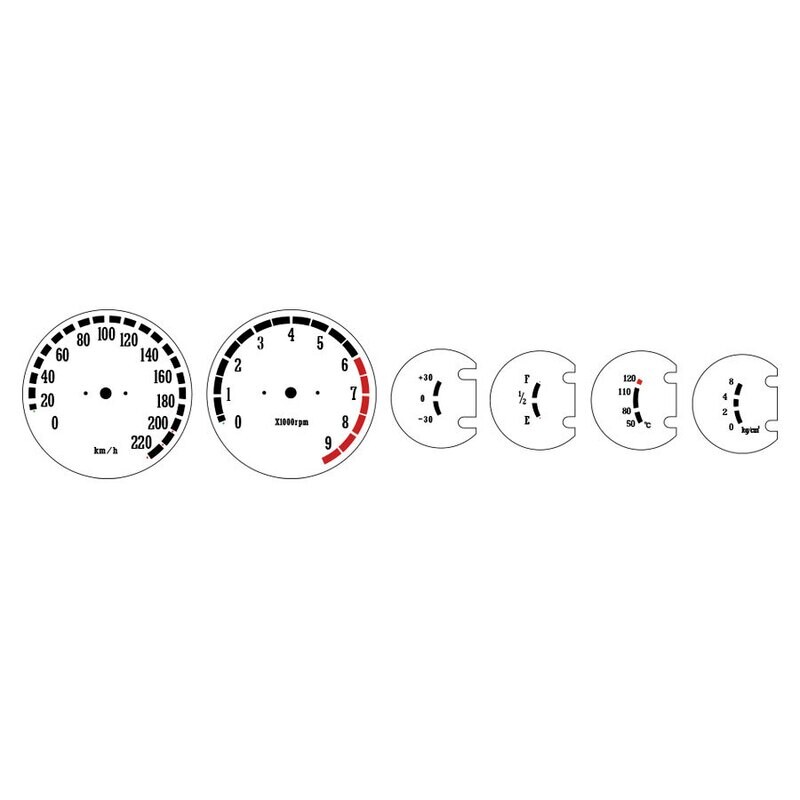 INSTRUMENTATION OVERLAY SET : MITSUBISHI LANCER CELESTE HATCH