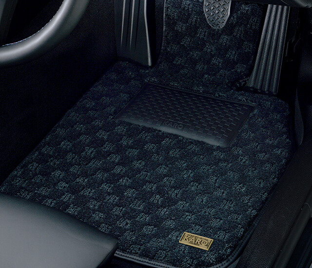 KARO PREMIUM QUEST FLOOR MAT SET (WARM BLACK)