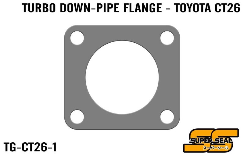 SUPER SEAL GRAPHITE LAMINATED TURBO TO MANIFOLD FLANGE GASKET : TOYOTA CT26