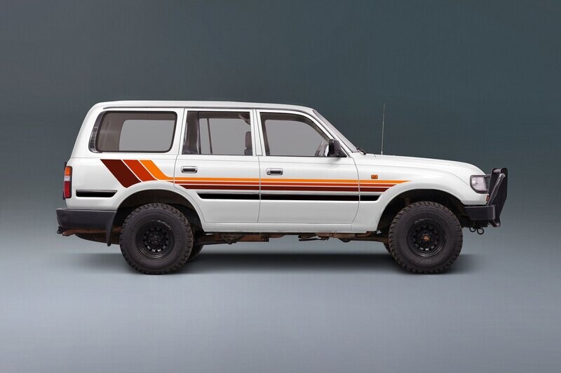 SEATTLE BODY STRIPES KIT : 1990-1994 J80 TOYOTA LAND CRUISER (WAGON)