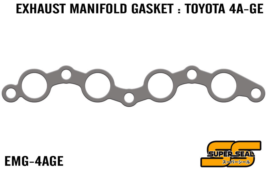 SUPER SEAL GRAPHITE LAMINATED EXHAUST MANIFOLD GASKET : TOYOTA 4A-GE