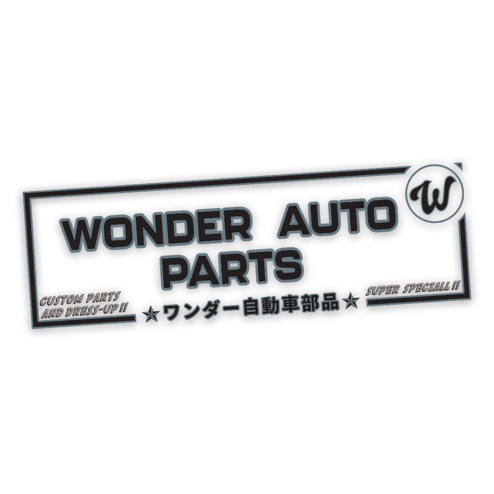 &quot;WONDER AUTO PARTS&quot; STARS STYLE CLEAR SLAP