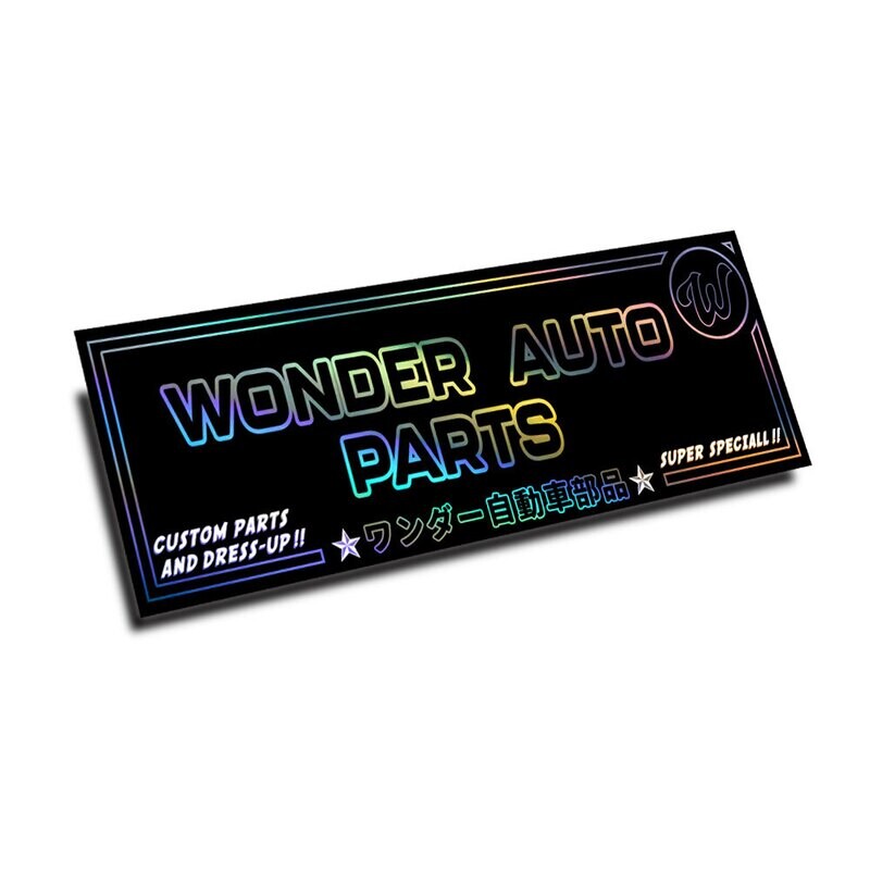 &quot;WONDER AUTO PARTS&quot; STARS STYLE SLAP