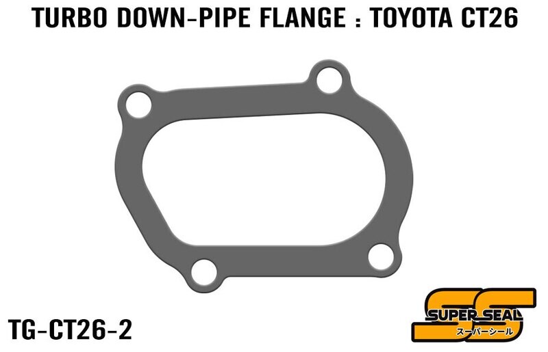 SUPER SEAL GRAPHITE LAMINATED TURBO DOWN-PIPE FLANGE GASKET : TOYOTA CT26