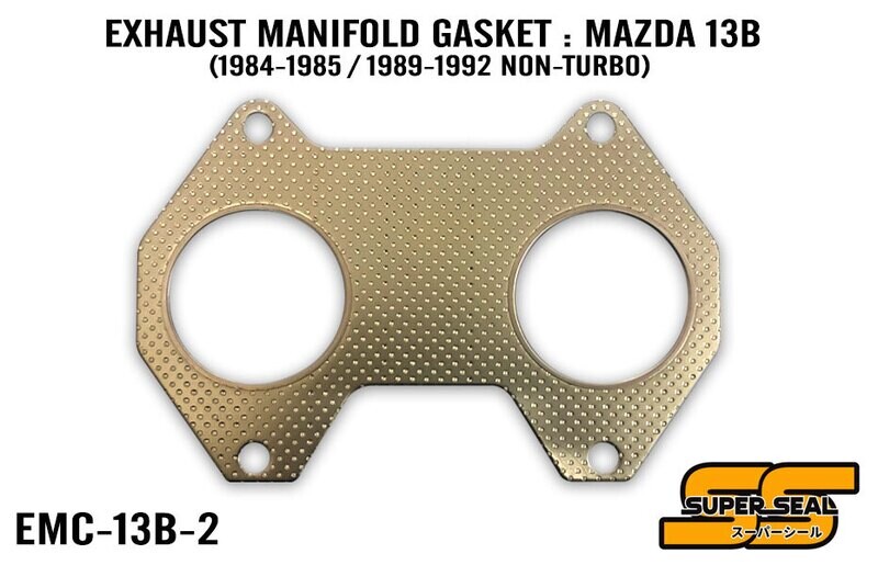 SUPER SEAL COMPOSITE EXHAUST MANIFOLD GASKET : MAZDA 13B (1984-1985 / 1989-1992 NON-TURBO)
