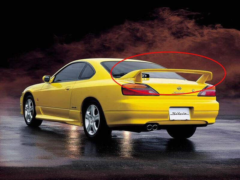 GT REAR SPOILER : NISSAN SILVIA S15 (CENTER POST DELETE)