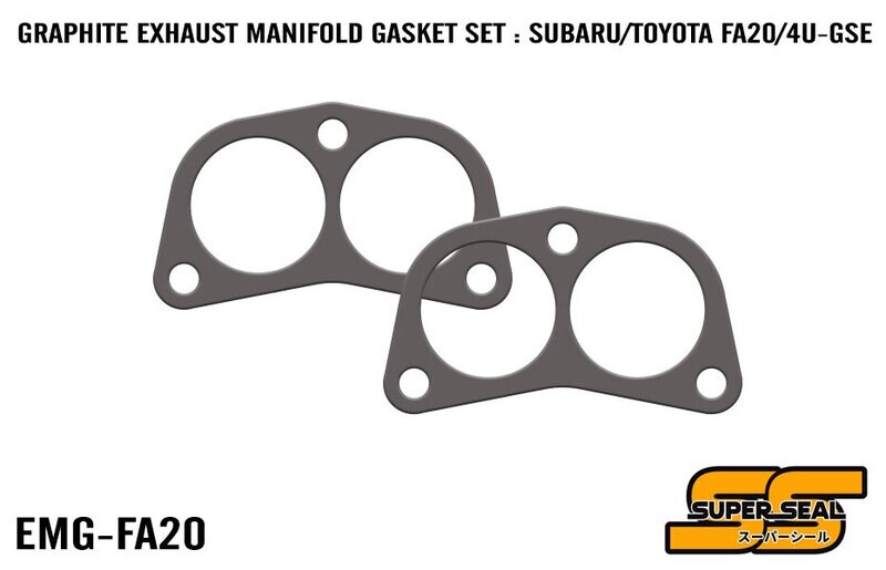 SUPER SEAL GRAPHITE LAMINATED EXHAUST MANIFOLD GASKET SET : SUBARU FA20 / TOYOTA 4U-GSE
