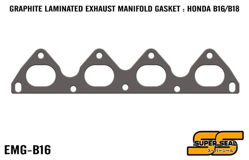 SUPER SEAL GRAPHITE LAMINATED EXHAUST MANIFOLD GASKET : HONDA B16/B17/B18