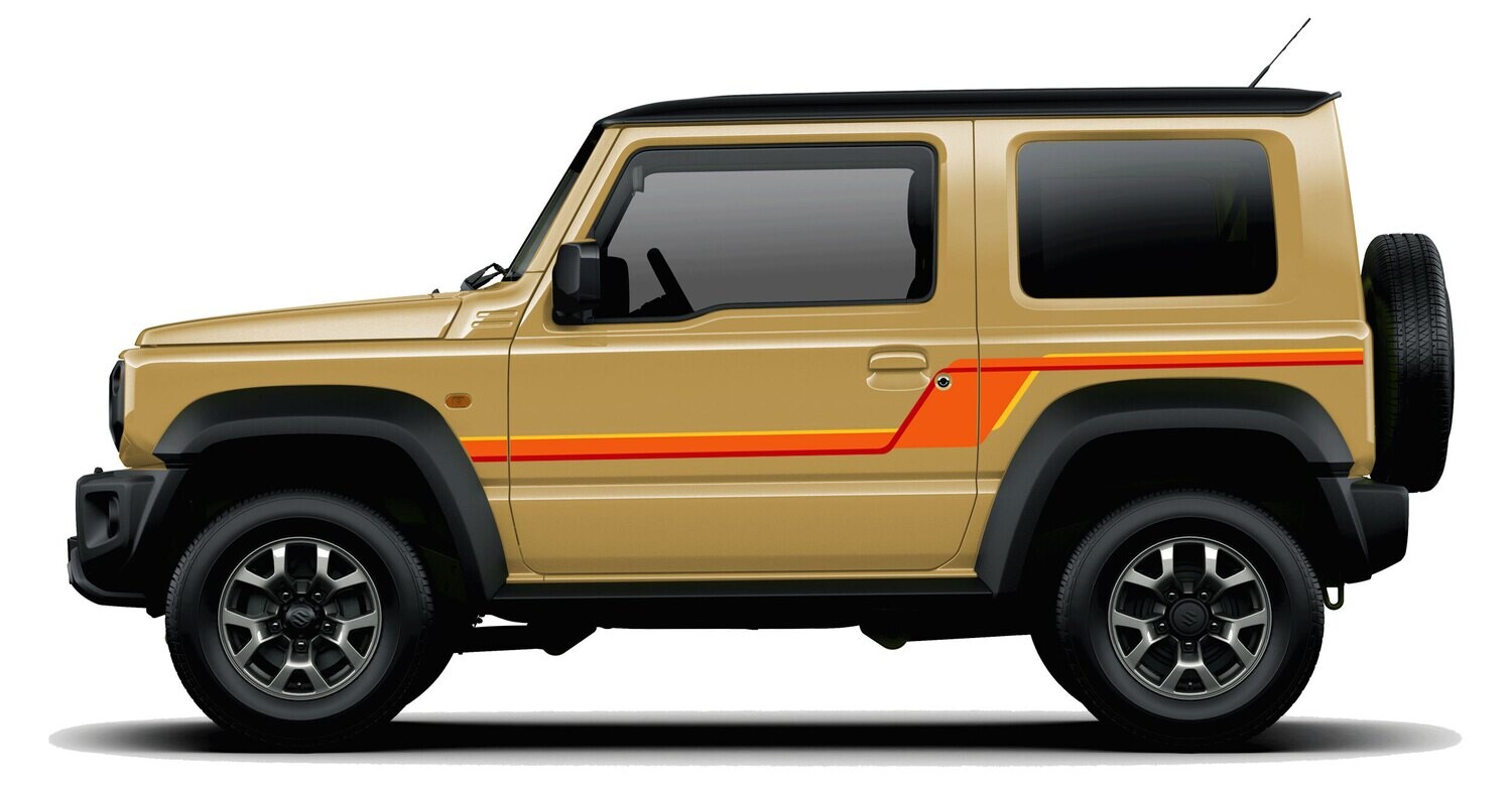 ORBOST BODY STRIPE DECAL KIT : SUZUKI JIMNY (JB64W/JB74W)