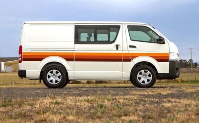 BRISBANE BODY STRIPE DECAL KIT : TOYOTA HIACE VAN (H200)