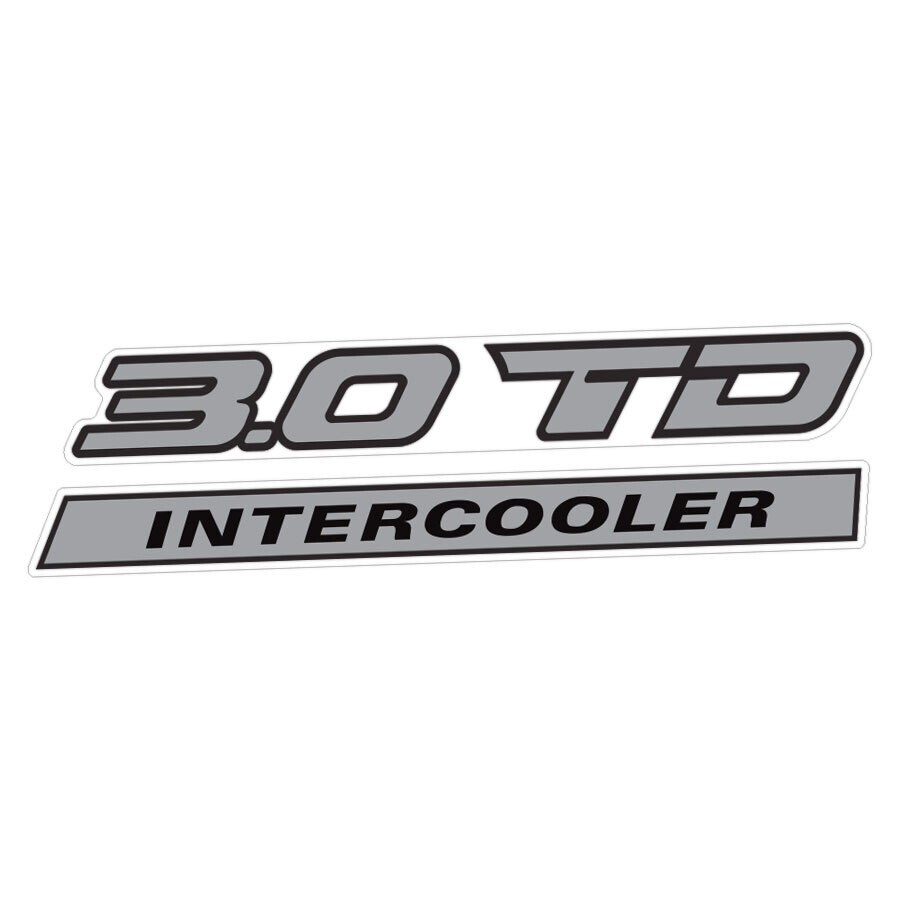 3.0 TD INTERCOOLER TAILGATE DECAL  : ISUZU D-MAX (2012-2018)