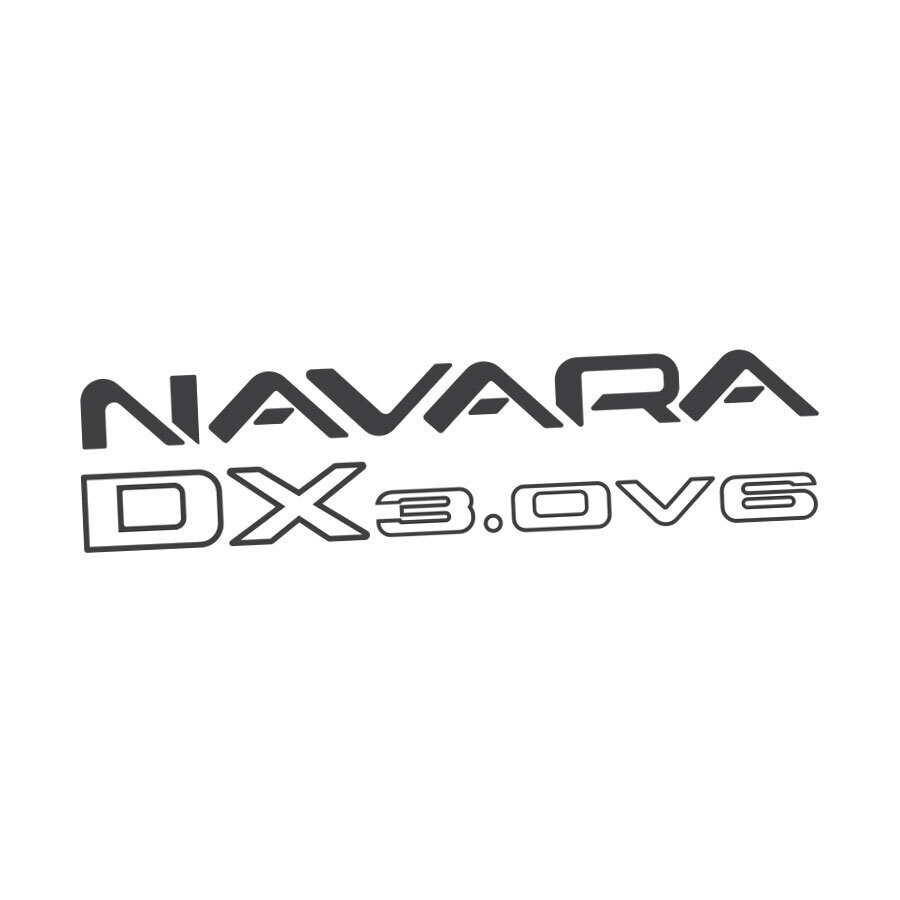 NAVARA DX DOOR &amp; TAILGATE DECAL : NISSAN NAVARA D21-SERIES (1986–1997)