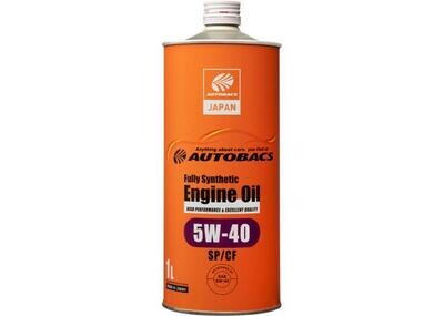 AUTOBACS 5W-40 FULL SYNTHETIC ENGINE OIL (SP/CF) (1-LITRE)