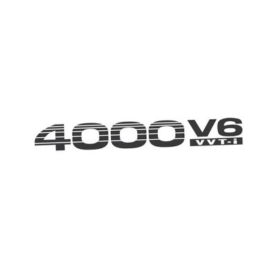 4000 V6 VVTi DECAL : LAND CRUISER 100-SERIES